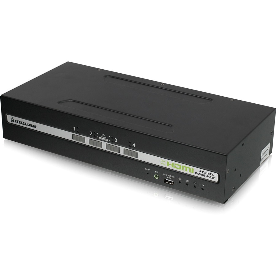 Thumbnail 2 of 4 for IOGEAR 4-Port Dual View HDMI Secure KVM with Audio and CAC Protection Profile v4.0