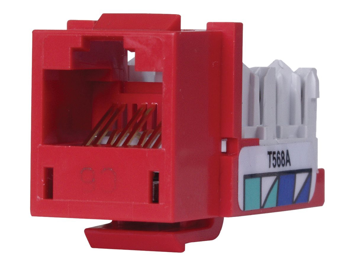 Hubbell Xcelerator phone connector - red