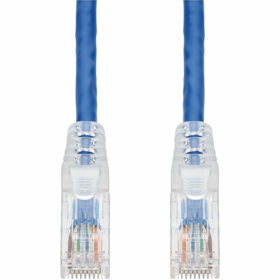 Proline 5ft Blue CAT 6 PVC Ethernet Cable Snagless Easy Clear Boot TAA RJ-45 M/M