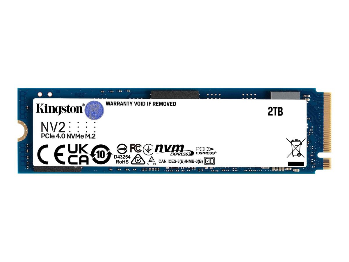 Kingston NV2 - SSD - 2 TB - PCIe 4,0 x4 (NVMe) - SNV2S/2000G - Solid State  Drives - CDW.ca