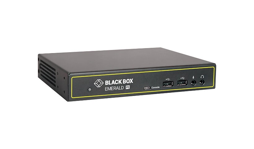 Black Box Emerald PE KVM Extender Receiver with Virtual Machine Access - Dual-Head - KVM / audio / USB extender - TAA
