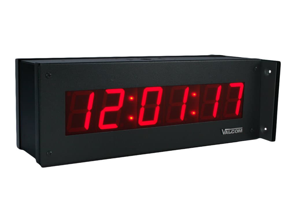Valcom IP PoE 6-Digits Double-Sided Digital Clock