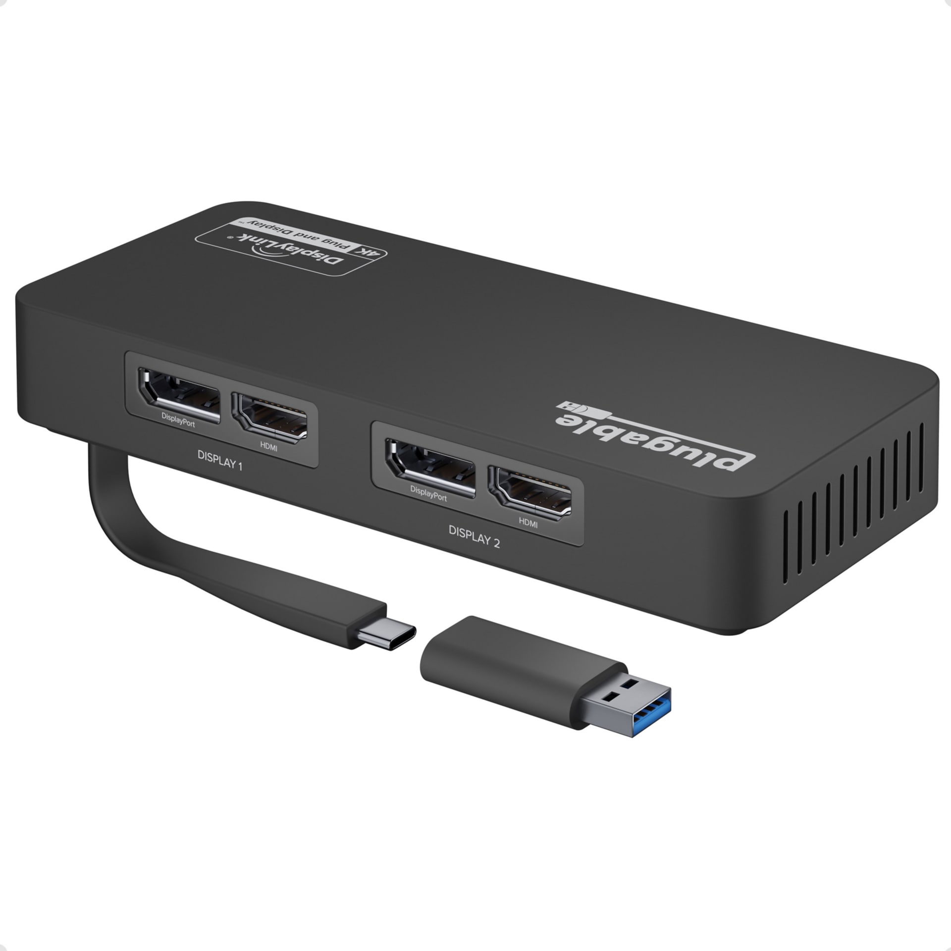 Monoprice USB-C to Dual 4K DisplayPort Adapter (Dual 4K@60Hz) 