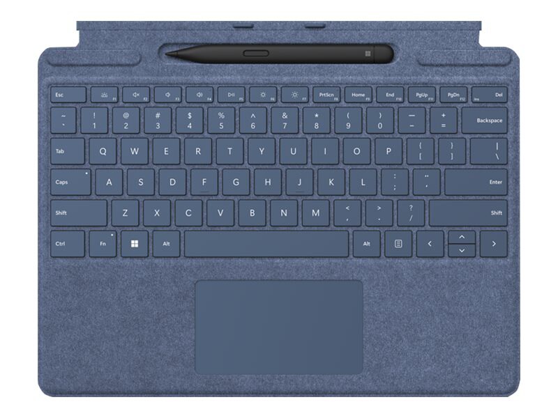 Microsoft Surface Pro Keyboard - Sapphire - English - Pro 9/8/X - Touchpad - Slim Pen Charging Tray (No Pen)