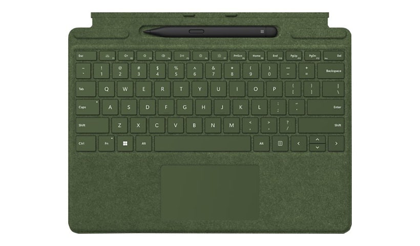 Microsoft Surface Pro Keyboard - Forrest - English - Pro 9/8/X - Touchpad - Slim Pen Charging Tray (No Pen)