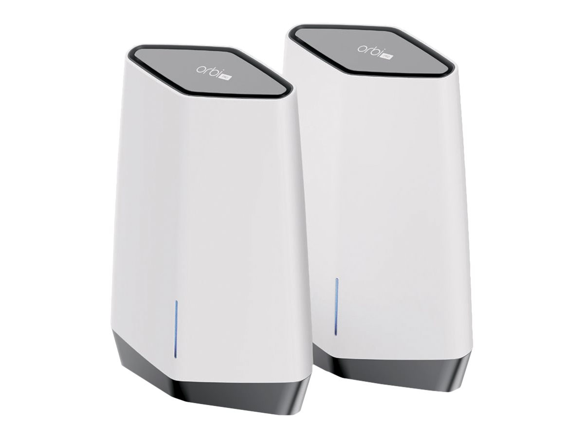 NETGEAR Orbi Pro SXK80 - Wi-Fi system - Wi-Fi 6 - Wi-Fi 6 - desktop, wall-mountable, ceiling-mountable