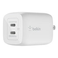 Belkin BoostCharge Pro Dual USB-C GaN Wall Charger with PPS 65W