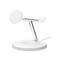 Belkin BoostCharge Plus wireless charging stand - with MagSafe - + AC power adapter - 15 Watt