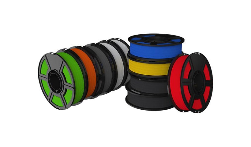 MakerBot Sketch - 10-pack - gray, black, white, blue, yellow, red, green, orange - PLA filament