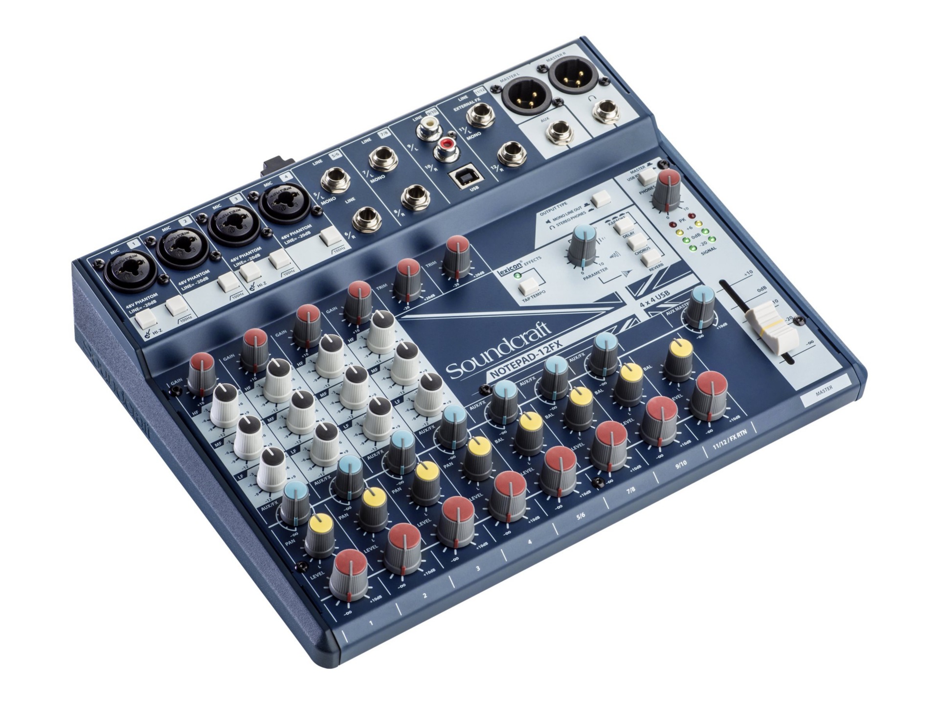 Soundcraft Notepad-12FX analog mixer - 12-channel