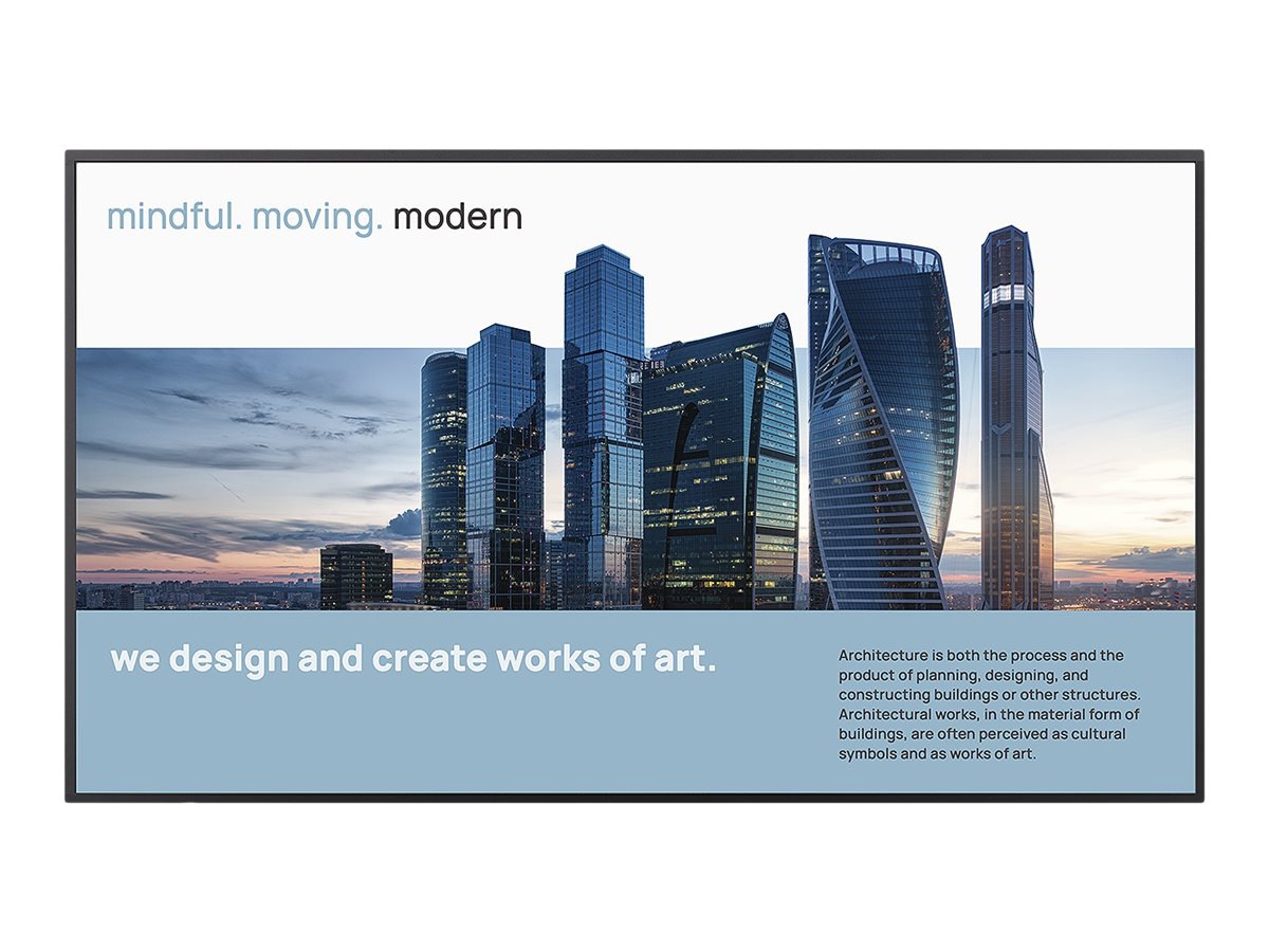 Sharp PN-HE751 PN-HE Series - 75" Class (74.5" viewable) LED-backlit LCD display - 4K - for digital signage