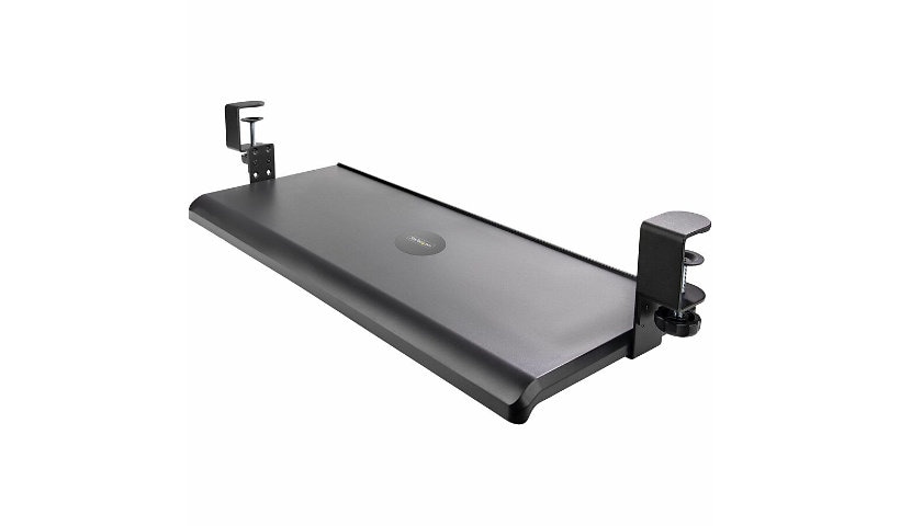 StarTech.com Under-Desk Keyboard Tray Clamp-on Keyboard Holder Up to 26.5lb Height Adjustable