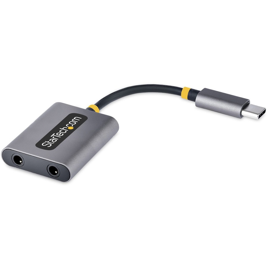 USB-C Headphone Splitter USB Type C Dual Headset Adapter w/Mic USB C to 3.5mm Adapter - USBC-AUDIO-SPLITTER - Audio & Video Cables - CDW.com