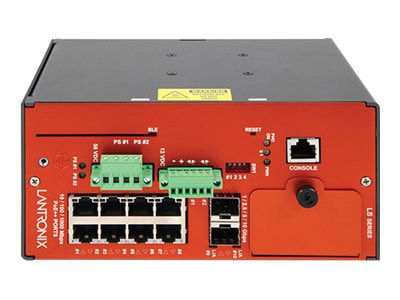 Lantronix 8-port Managed Layer 2 Hardened Gigabit Ethernet PoE++ Switch