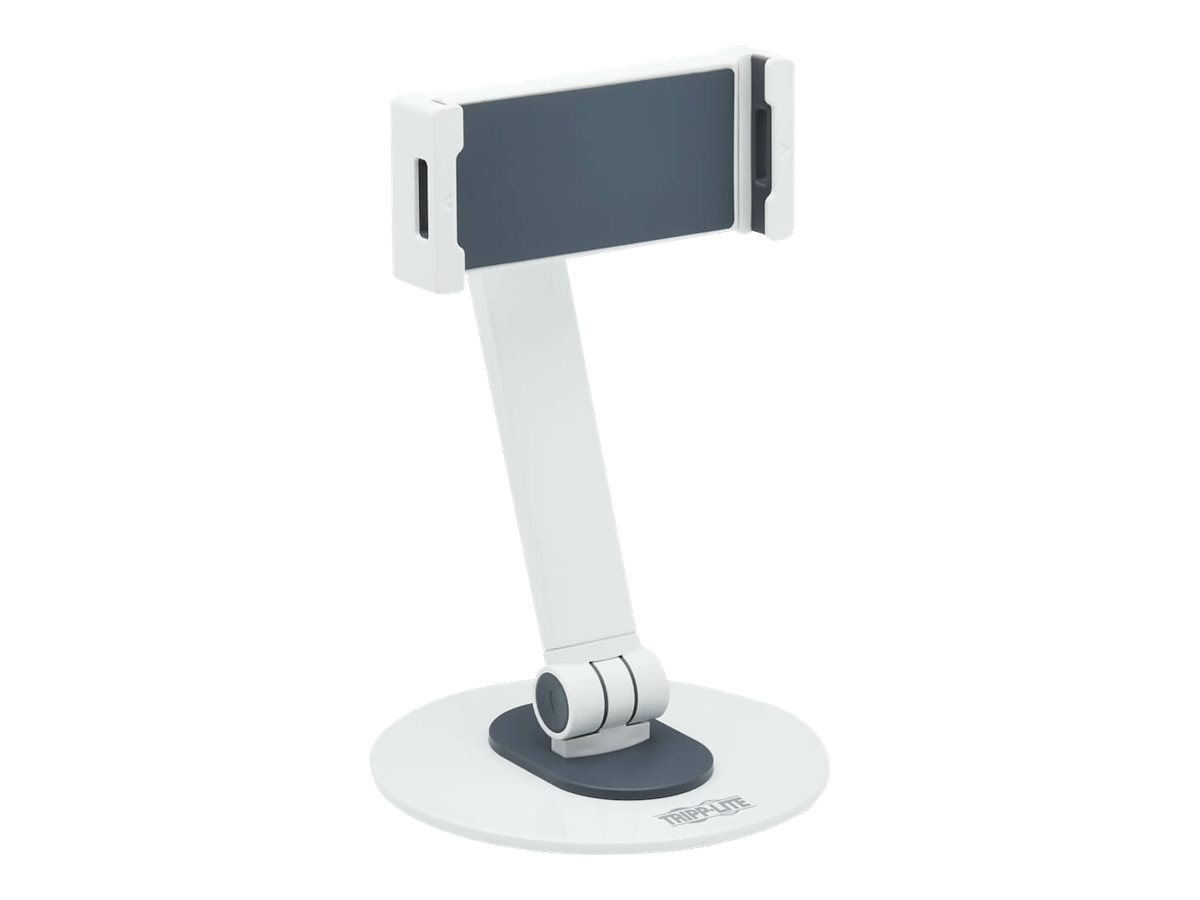 Tripp Lite Full-Motion Smartphone and Tablet Desktop Mount, White - stand - for tablet - white