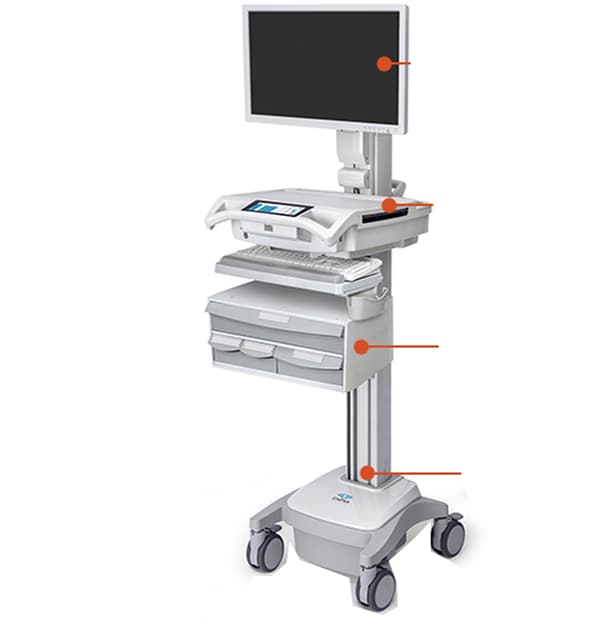 Capsa Healthcare Humanscale T7 Auto Lift for PC Cart