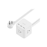 Belkin 6-Outlet Power Cube with 3 AC Outlets, 3 USB-A Ports,  5ft Cord
