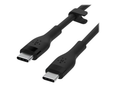 Belkin 60W USB-C to USB-C Cable - 480 Mbps - Silicone - M/M - 6.6ft/2m - Black