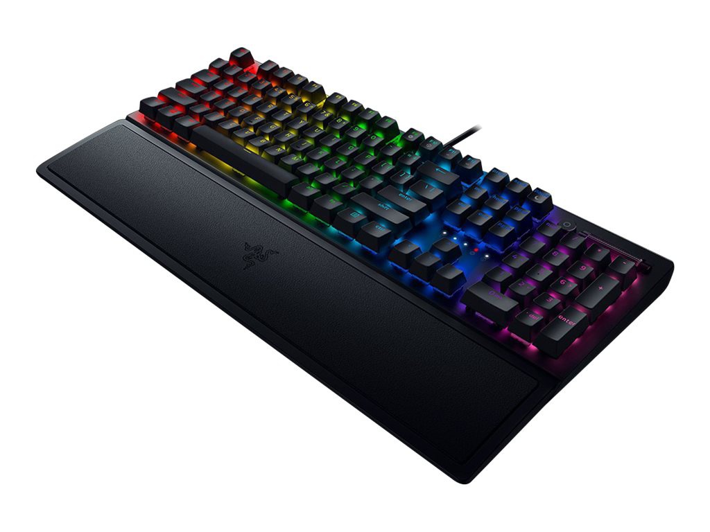 Razer BlackWidow V3 - keyboard - with media wheel, digital wheel - QWERTY - US - black
