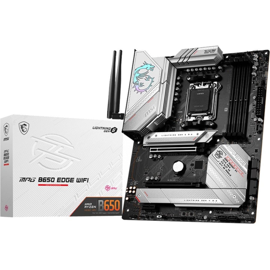 MSI MPG B650 EDGE WIFI Gaming Desktop Motherboard AMD B650 Chipset Socket AM5 ATX