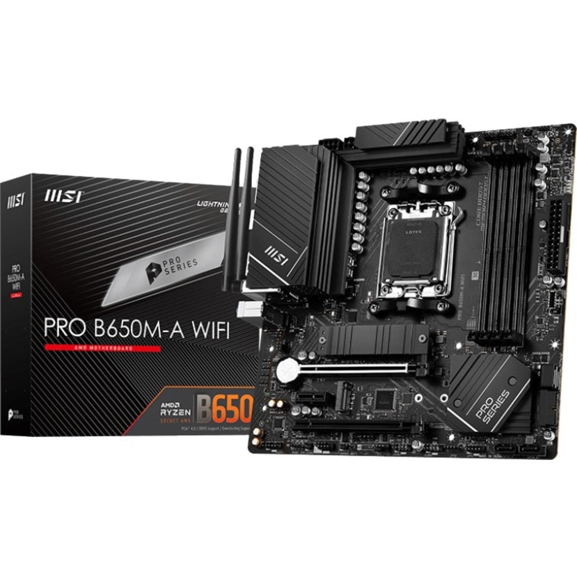 MSI B650M-A WIFI Desktop Motherboard - AMD B650 Chipset - Socket AM5 - Micr