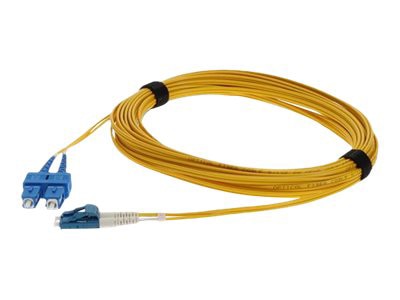 Proline 2m SC to LC Yellow OS2 Duplex OFNP (Plenum-Rated) SMF Fiber Patch Cable