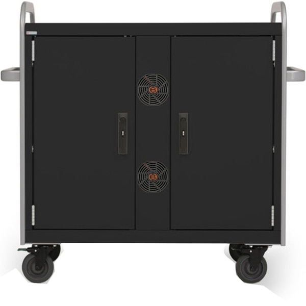 Bretford 32x Link Cart - Black Pumice/Aluminum