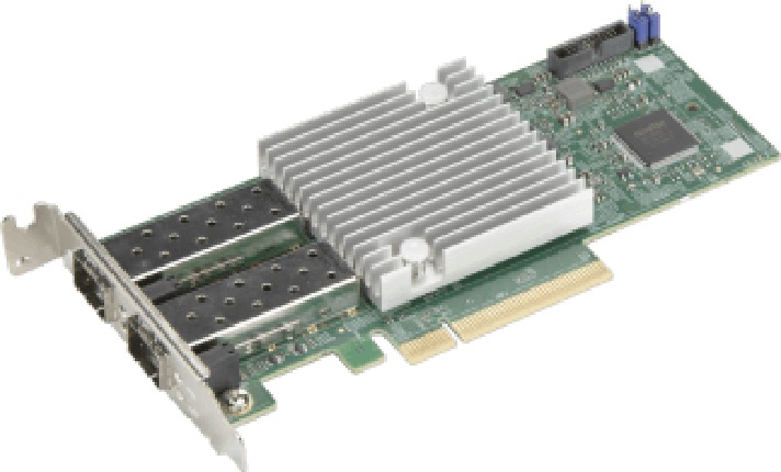 Supermicro - network adapter - PCIe 4.0 x8 - 25 Gigabit SFP28 x 2