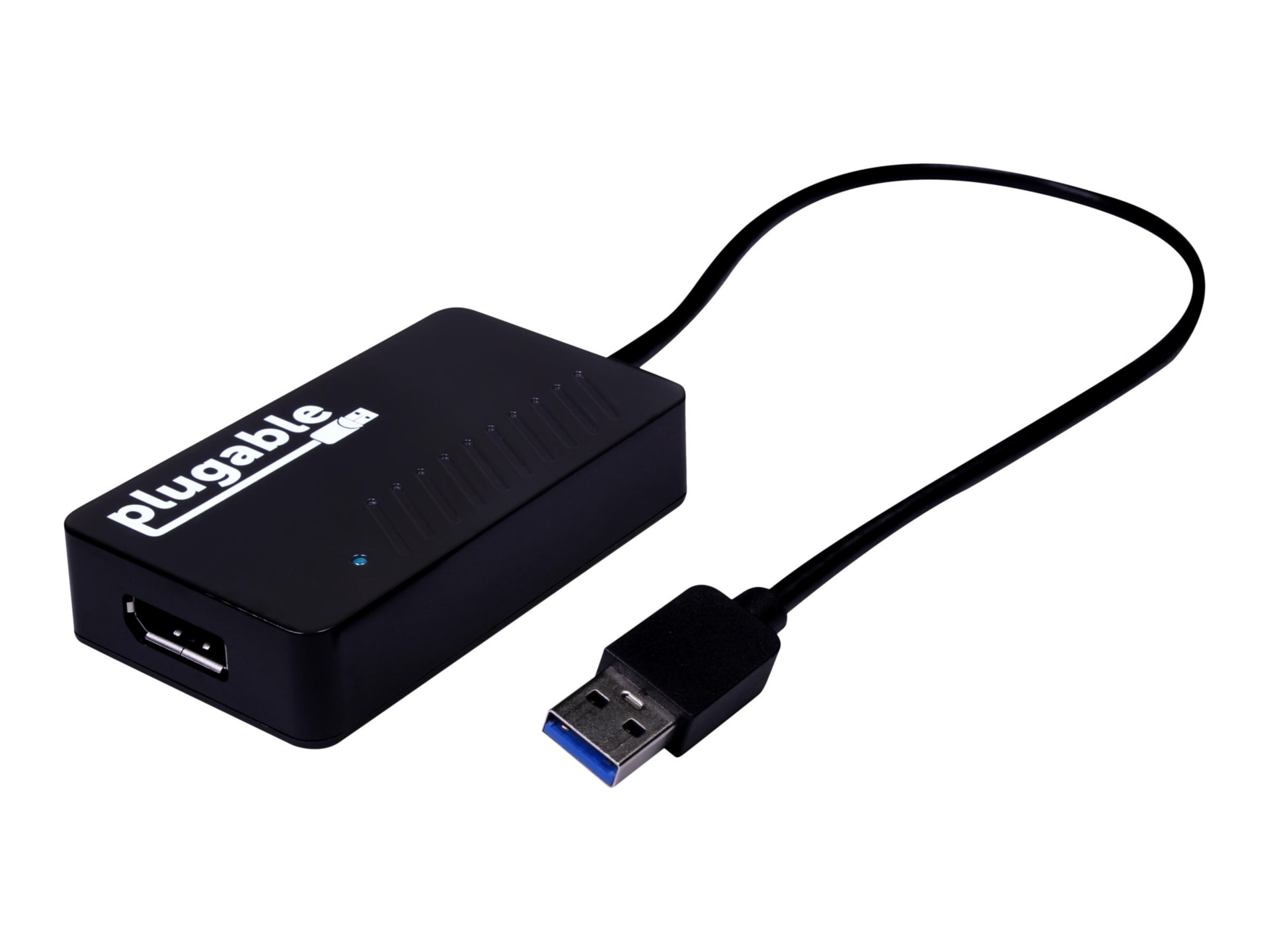 Plugable USB 3.0 to DisplayPort 4K UHD Video Graphics Adapter for Multiple Monitors up to 3840x2160,Windows 10,8.1,7
