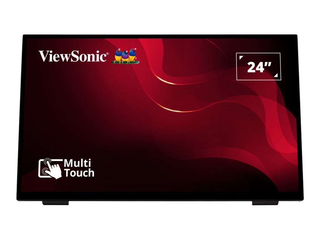 ViewSonic TD2465 - 1080p IPS Touch Screen Monitor with Advanced Ergonomics, HDMI, USB - 250 cd/m² - 24"
