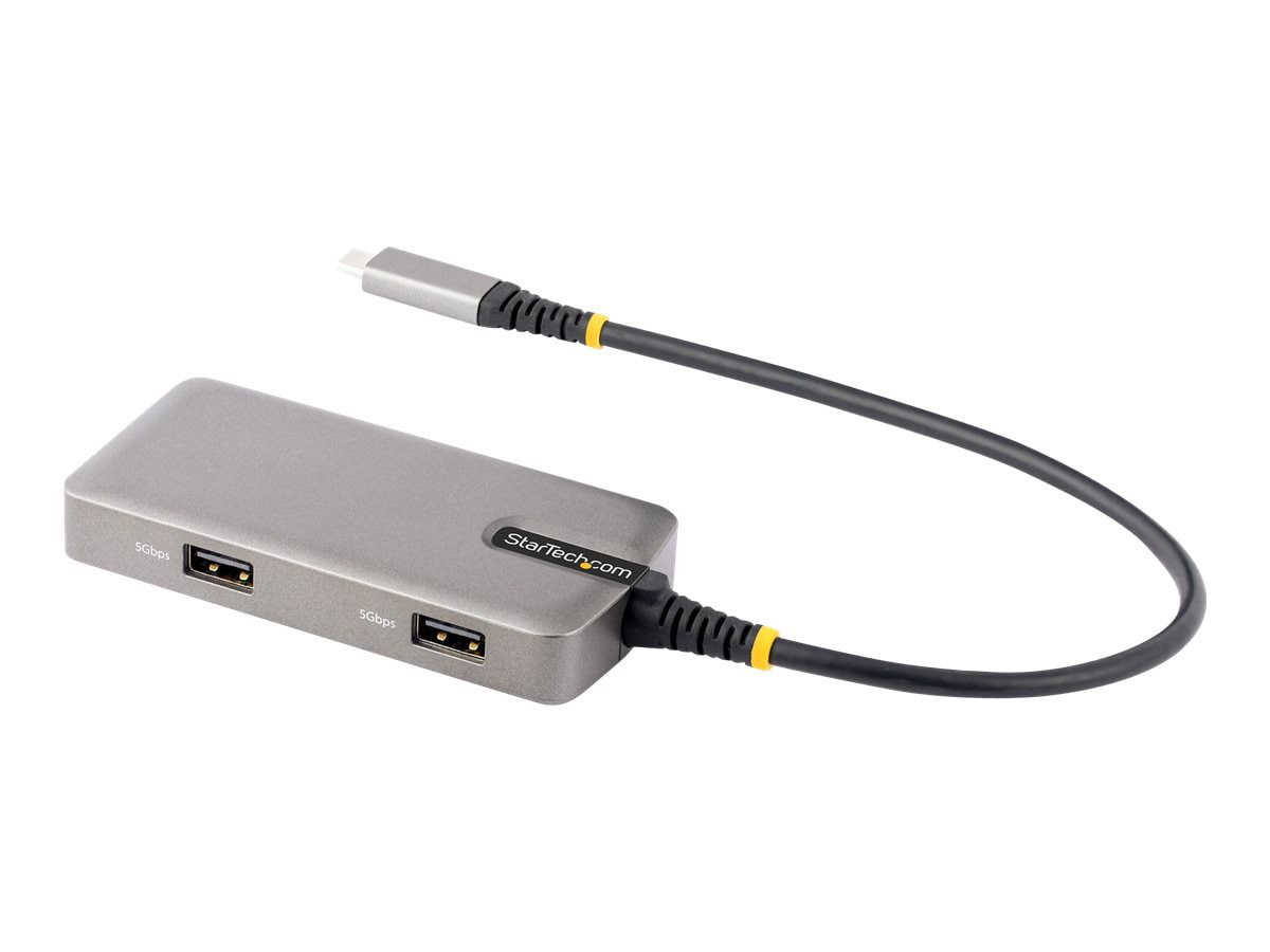 StarTech.com USB-C Multiport Adapter, 4K60Hz HDMI, HDR, 2-Port 5Gbps USB  Hub, 100W PD Pass-Through, GbE, Mini Dock