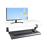 Under Desk Keyboard Tray, Clamp on Keyboard Holder, Up to 12kg/26.5lb, Heig