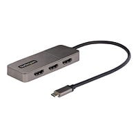StarTech.com 3-Port USB-C MST Hub, USB Type-C to 3x HDMI Multi-Monitor Adap