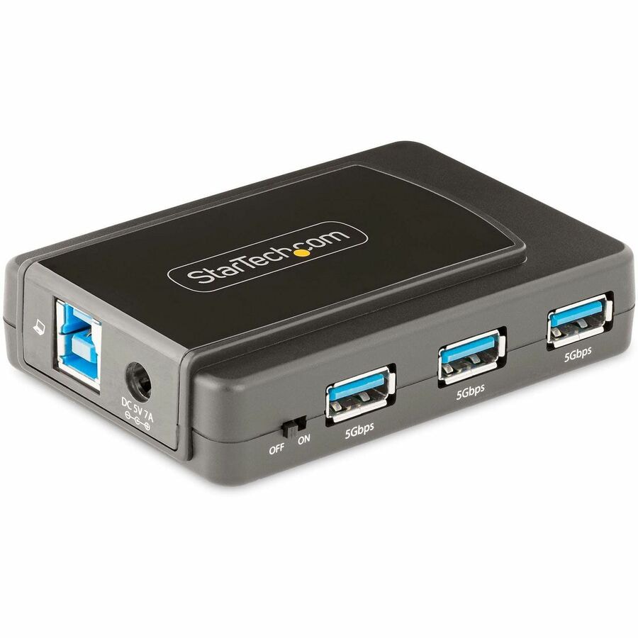 Startech .com 7-Port Self-Powered USB-C Hub with Individual On/Off Switch,  Desktop/Laptop USB-C to USB-A Hub, USB Type C Hub w/Power S 5G7AIBS-USB- HUB-NA - Corporate Armor