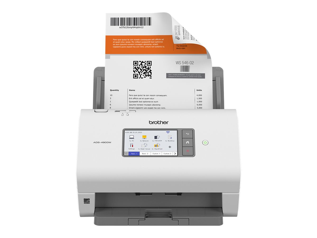 Brother ADS-4900W - scanner de documents - modèle bureau - USB 3.0, LAN, Wi-Fi(n)