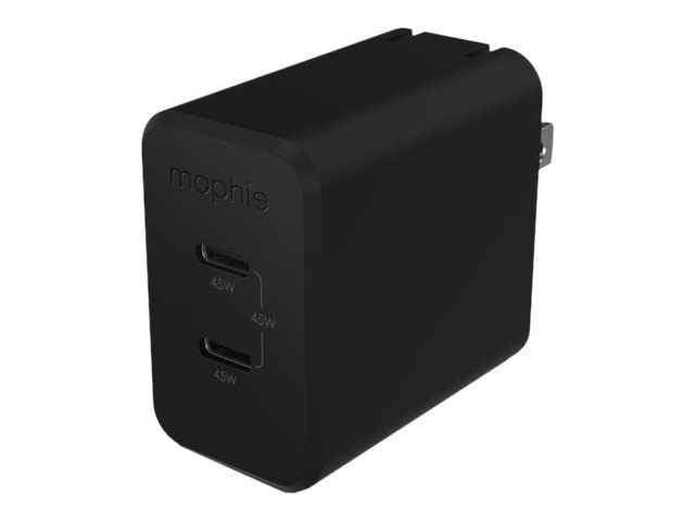 Cargador de pared de GaN con dos puertos speedport 45 de mophie