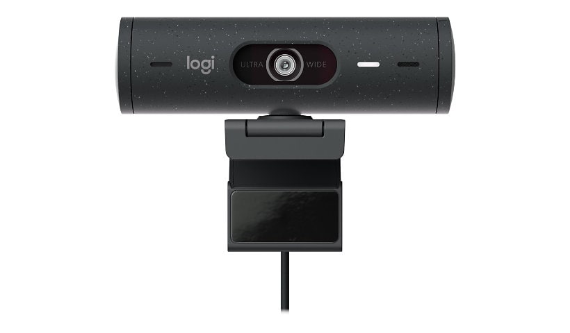 Logitech Brio 505 Full HD webcam with auto light correction, auto-framing, Show Mode, dual noise reduction mics, privacy
