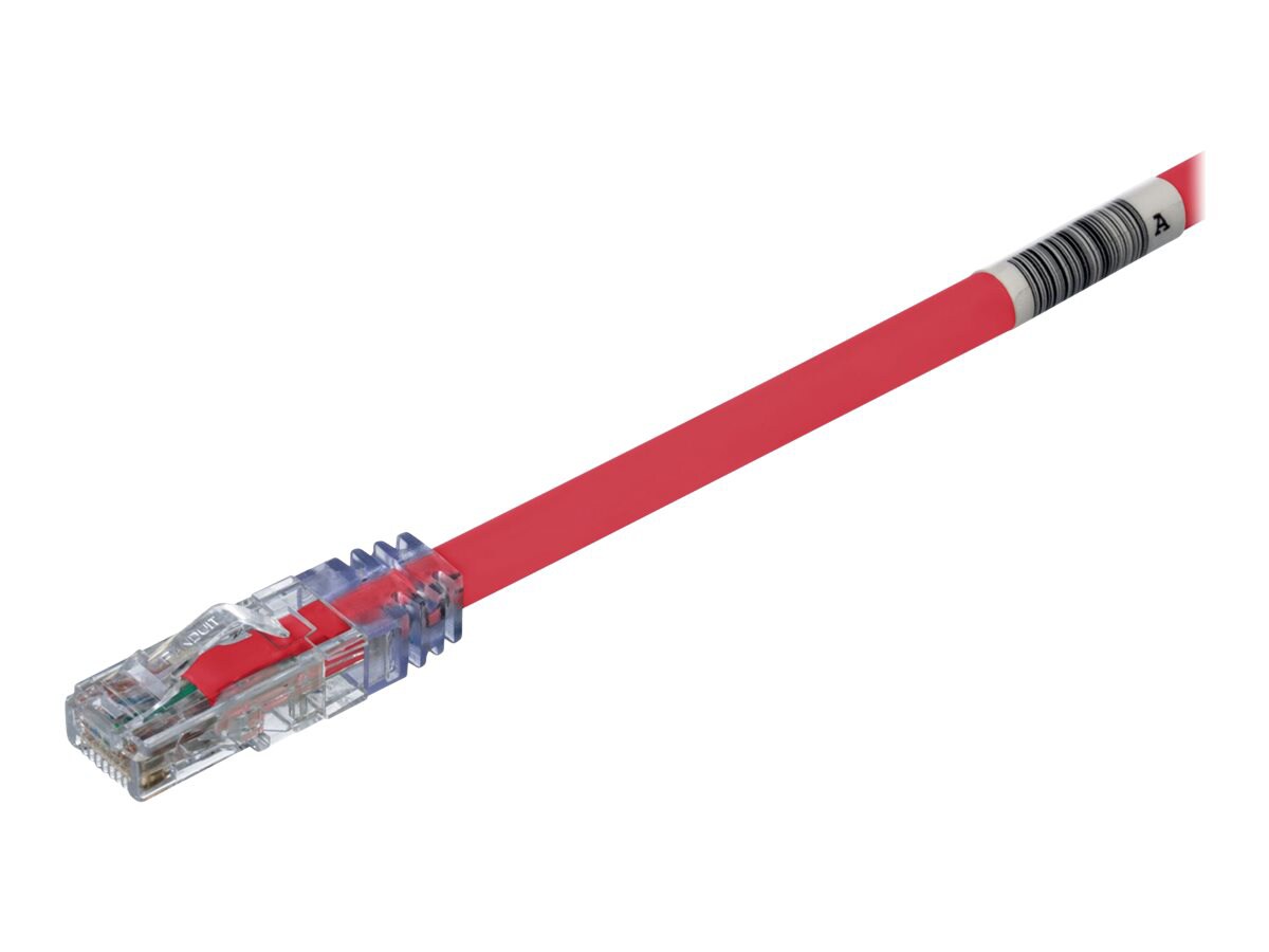 Panduit TX6A 10Gig patch cable - 20 ft - red