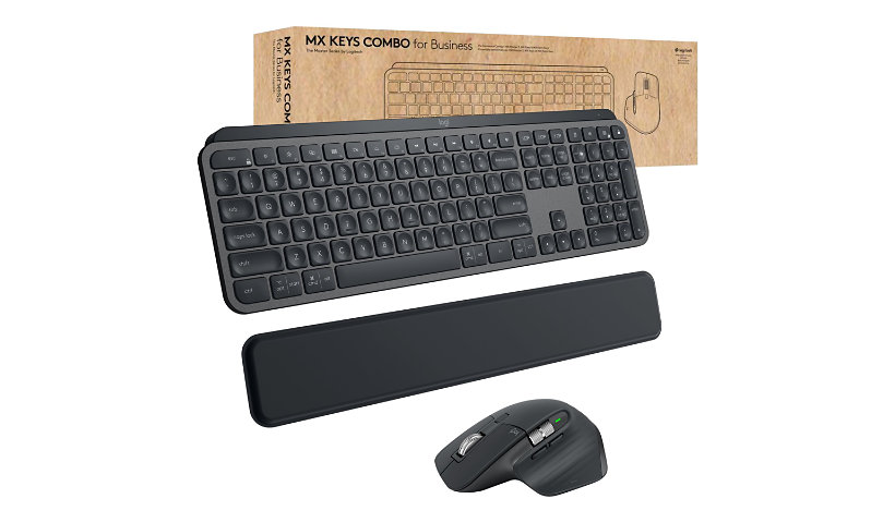 Logitech MX Keys Combo for Business | Gen 2 - keyboard and mouse set - QWERTY - US English - graphite
