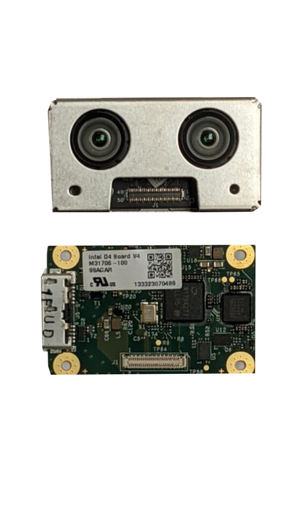 Intel RealSense Depth Module D415 With D4 Board & 100mm Flex Ribbon Cable - Open Box Tested