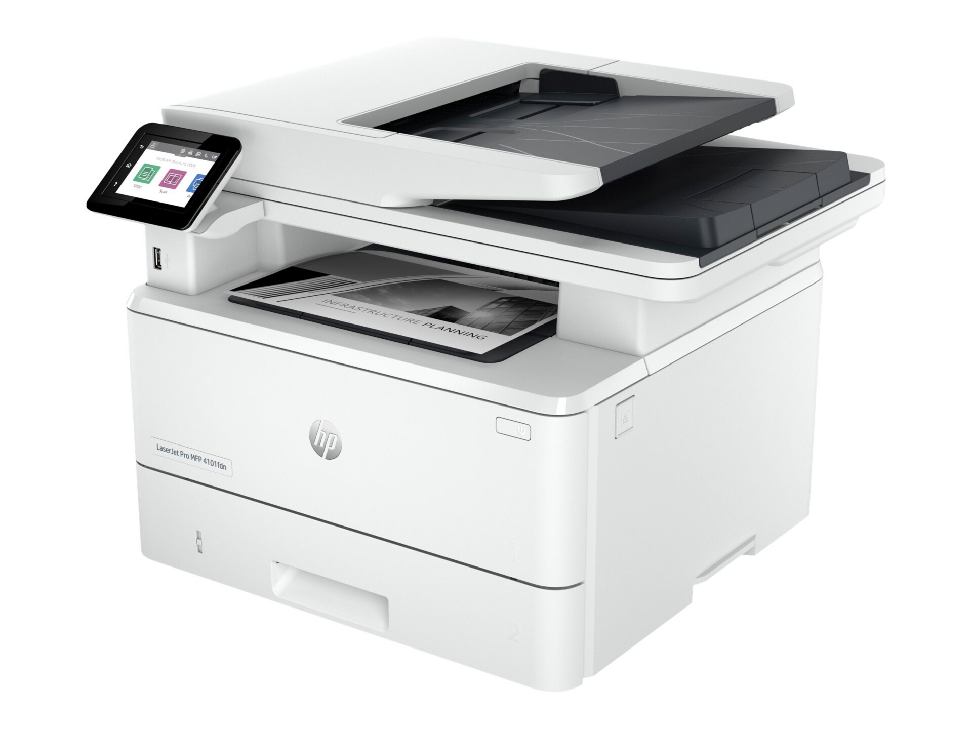 HP LaserJet Pro 4101dw Wireless Laser Multifunction Printer - Monochrome