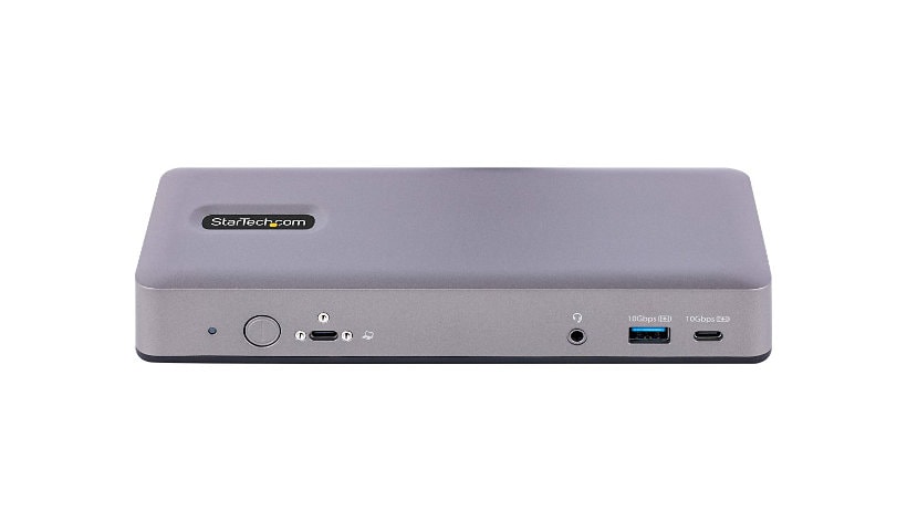 StarTech.com USB-C Docking Station, HDMI/DP/DP Alt Mode USB-C Dock, Triple/Dual 4K, 7x USB Hub, 60W PD, GbE, WWCB