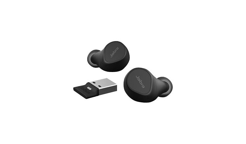 Jabra Evolve2 Buds MS - true wireless earphones with mic - USB-A - black