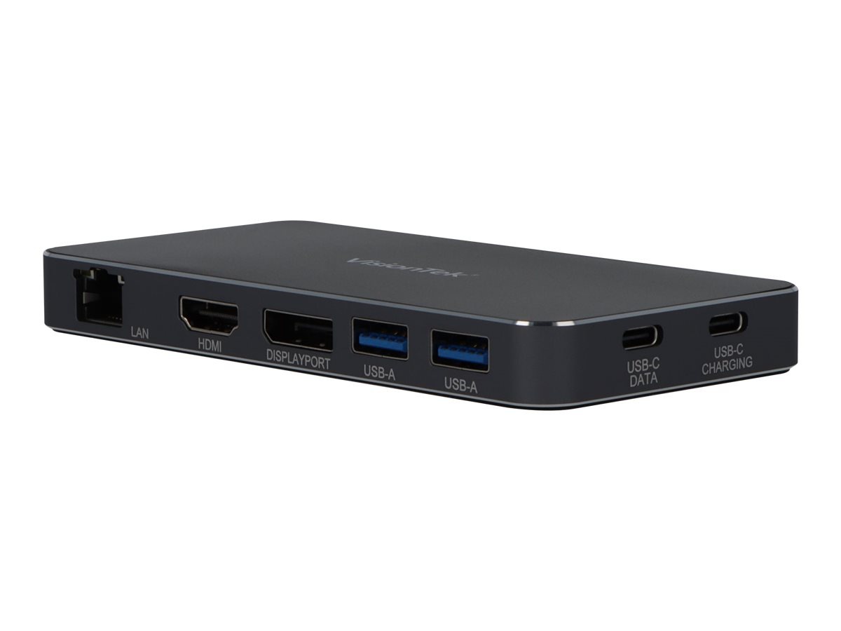 VisionTek VT350 Portable USB-C Docking Station with Power Passthrough