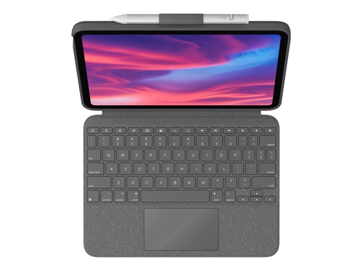Logitech Combo Touch Detachable Keyboard Case for iPad (10th gen) -  keyboard and folio case - with trackpad - QWERTY -