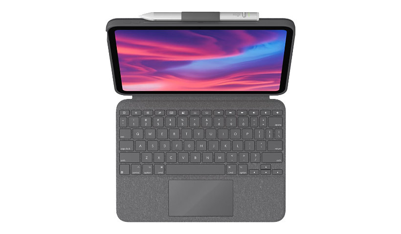 Logitech Combo Touch Detachable Keyboard Case for iPad (10th gen) - keyboard and folio case - with trackpad - QWERTY -