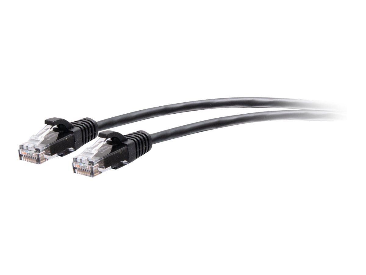 C2G 6ft Cat6a Snagless Unshielded (UTP) Slim Ethernet Patch Cable - Black
