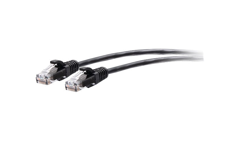 C2G 10ft Cat6a Snagless Unshielded (UTP) Slim Ethernet Patch Cable - Black