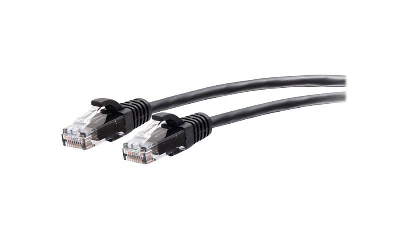C2G 7ft (2.1m) Cat6a Snagless Unshielded (UTP) Slim Ethernet Network Patch Cable - Black - patch cable - 7 ft - black