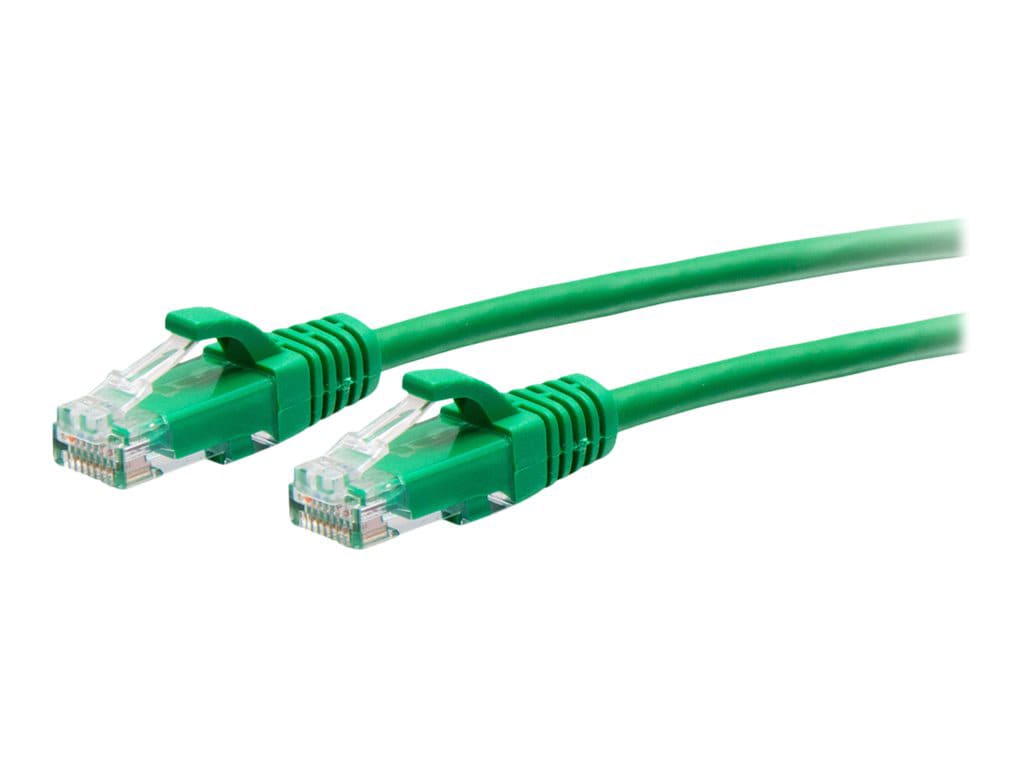 C2G 1ft Cat6a Snagless Unshielded (UTP) Slim Ethernet Cable - Cat6a Slim Network Patch Cable - PoE - Green